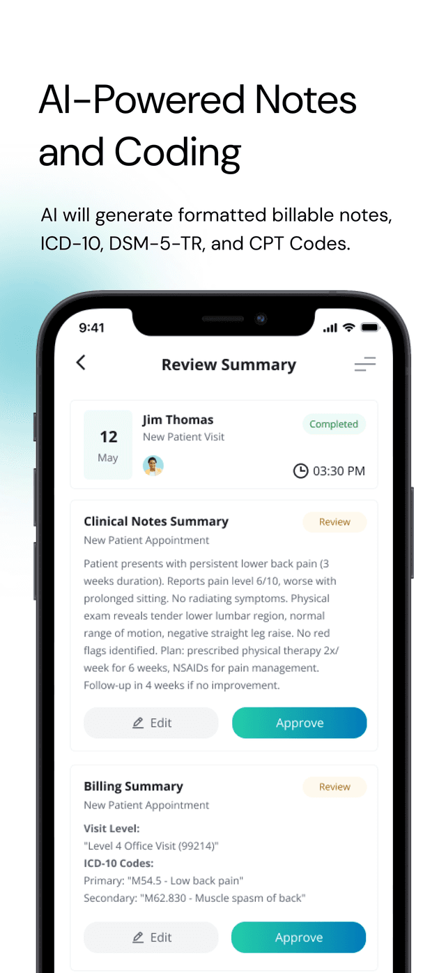 Clinix AI Dashboard - AI-Powered Medical Documentation